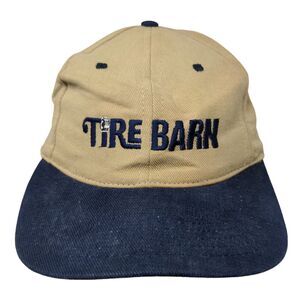 Tire Barn Strapback Hat Multicolor One Size Embroidered Vented Holes 6 Panel